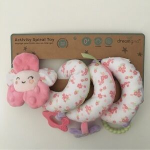 NEW Spiral Activity Soft Baby Toy Pink Soothing Sensory Activities | DreamGro